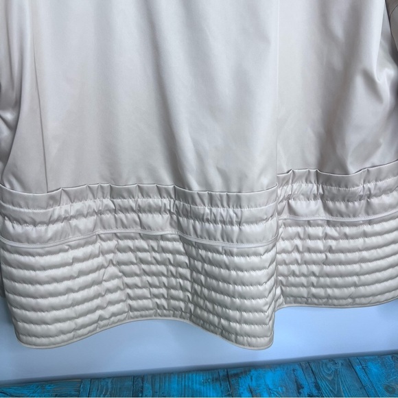 Moncler Peplum Baldah Bomber Jacket Size 5= XXL Lightweight Basic Minimalist - Picture 9 of 16